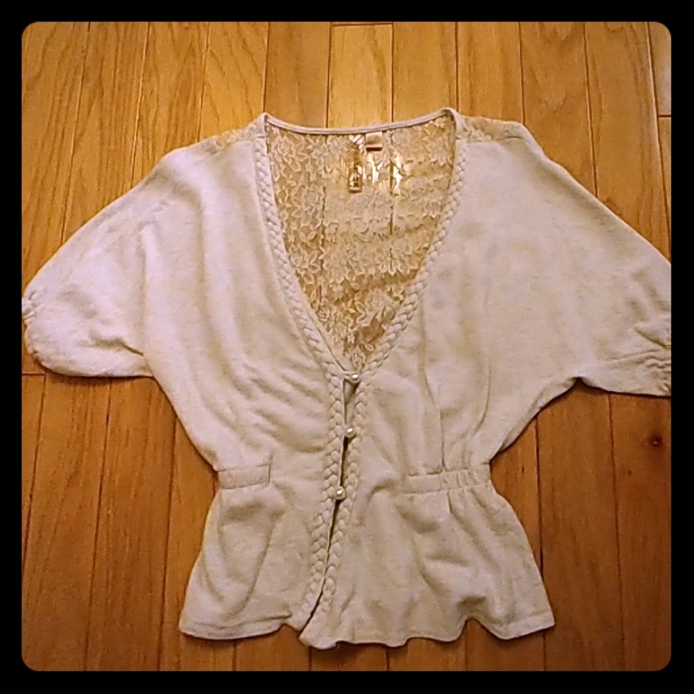 Vintage Light Gray Cardigan